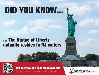 Meadowlands Fun Fact - Statue of Liberty is in NJ
